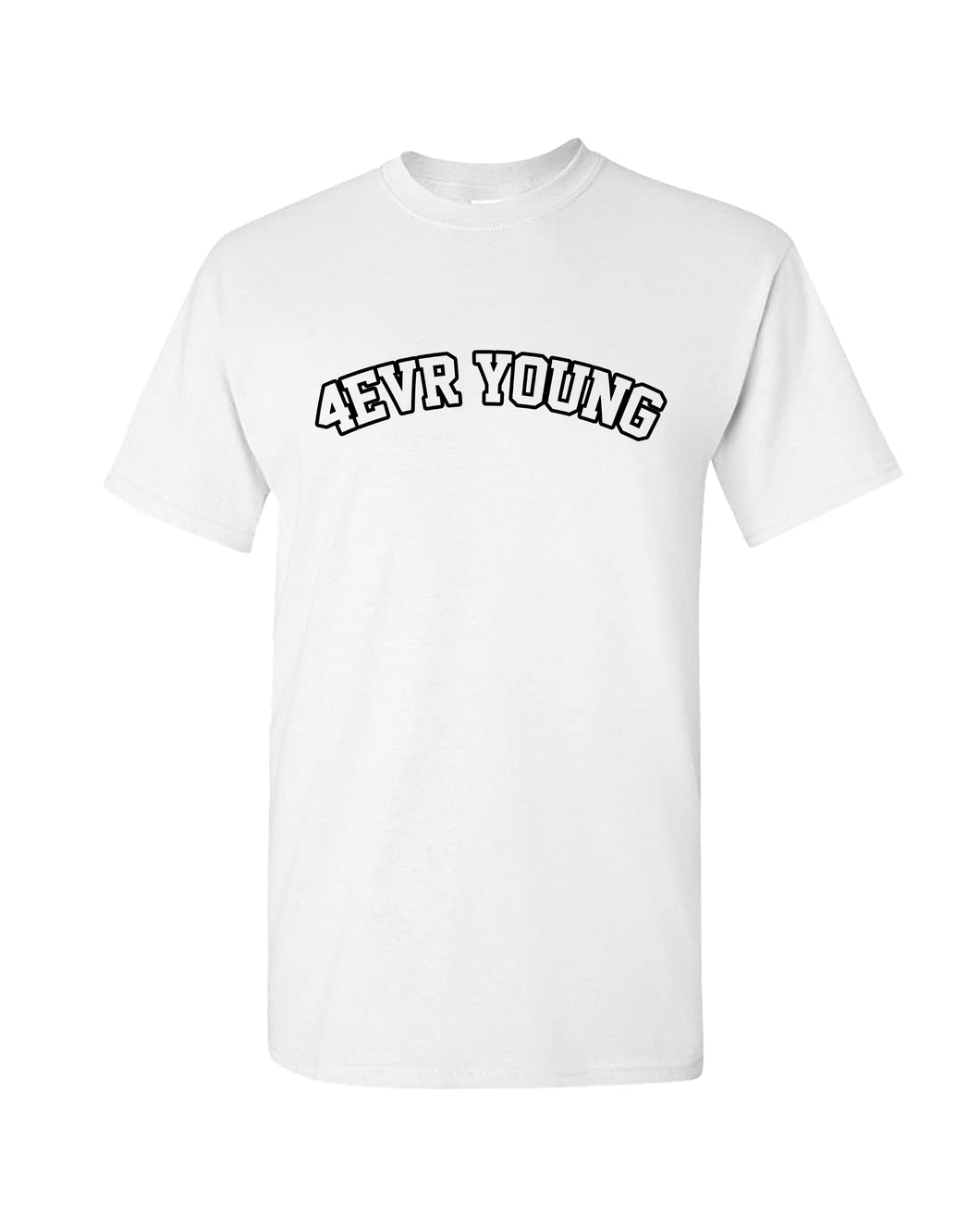 4EVR YOUNG University White Tee