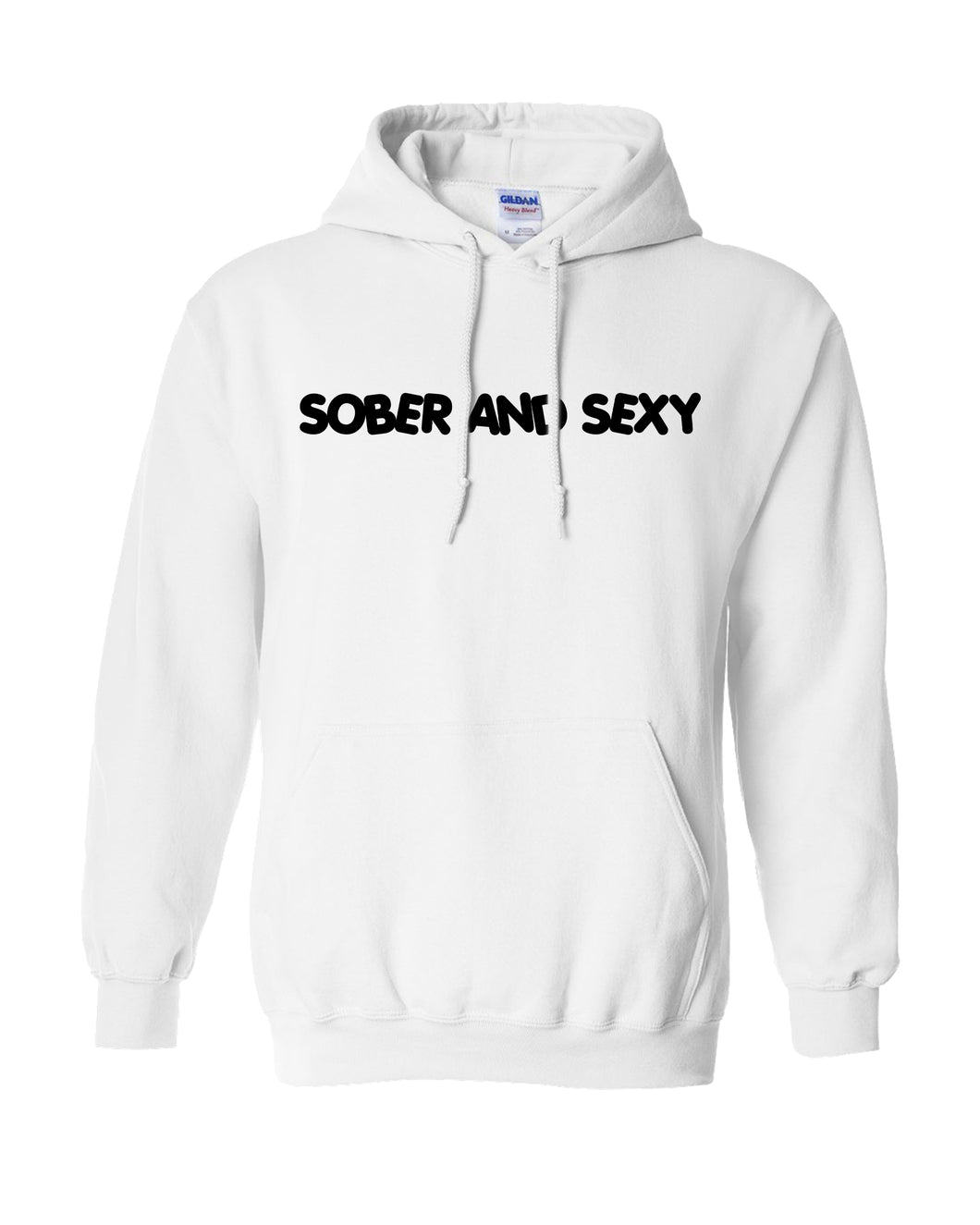 Sober and Sexy White Hoodie